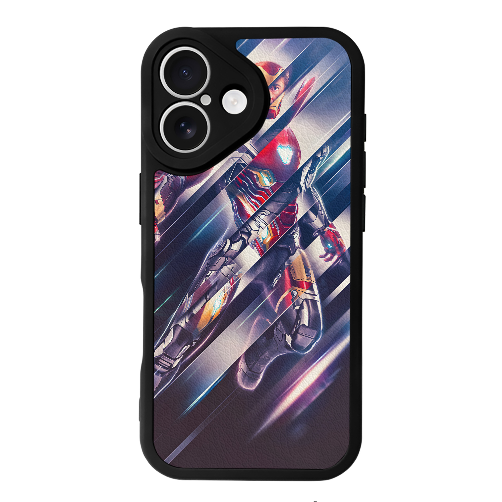 （画像用） アベンジャーズ The Avengers 【iPhone 16シリーズ対応】シリコンスマホケース（レザー調） 材質：シリコン